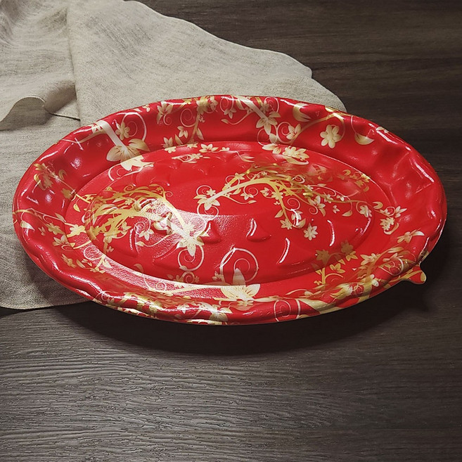 회포장용기 SS-300 적색 PSP트레이 (뚜껑 별도 판매), 1개, 200개입