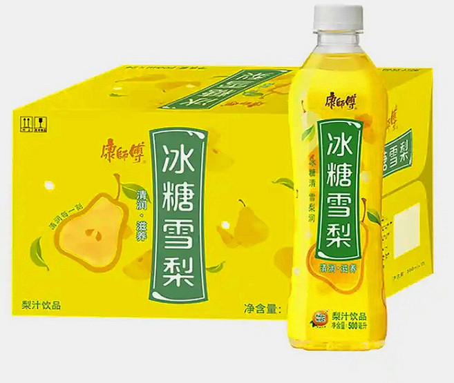 (배터짐) 중국배음료 캉스푸 빙탕쉐리 빙탕설리, 15개, 500ml