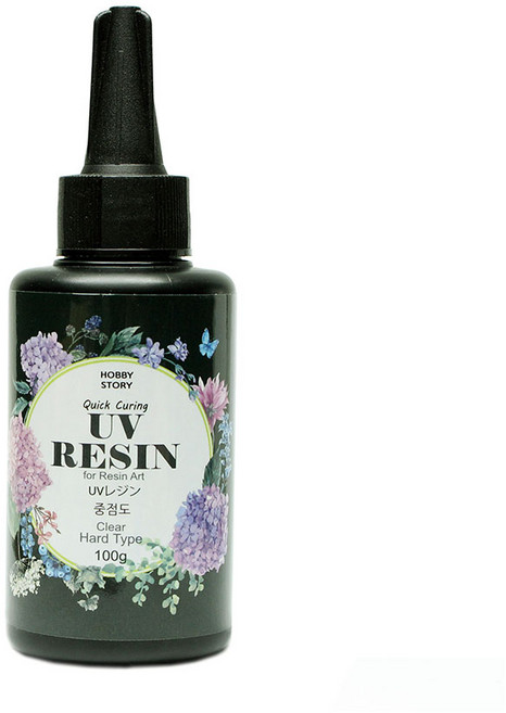 유브이레진 UV Resin Clear Hard Type 중점도 100g, 1개