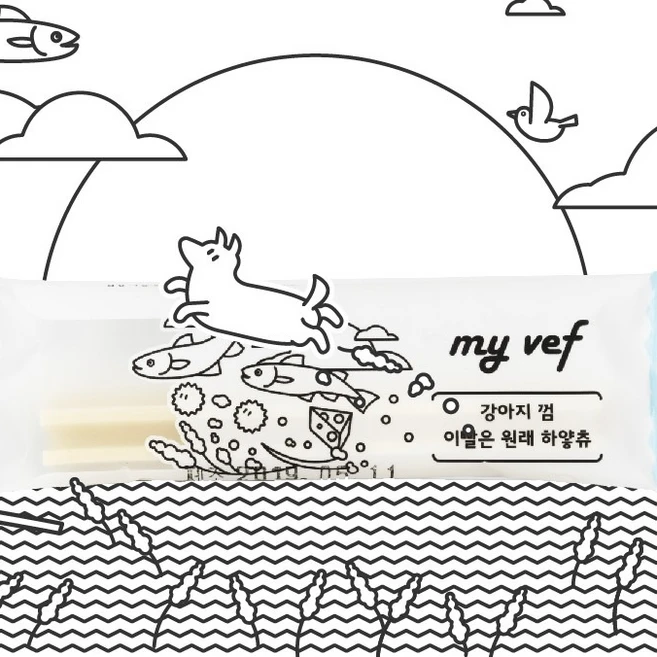 마이베프 이빨은 원래 하얗츄 강아지 고양이 겸용 개껌 애견덴탈껌 치석제거 껌, 30개 - 쿠팡