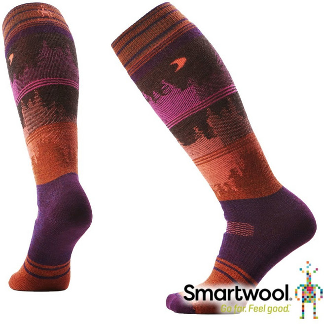 Smartwool 女機能Snow中級減震滑雪高筒襪