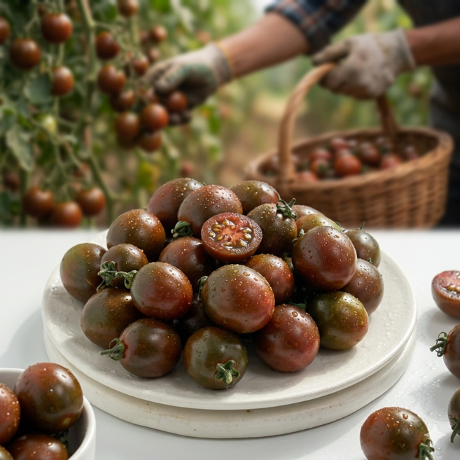 [당일수확] 흑대추 방울토마토 국내산 부산, 1박스, 1kg