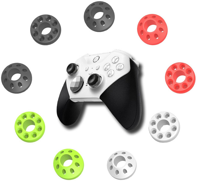 Murciful Precision Rings 9PCS Aim Assist 모션 컨트롤 링은 PlayStation 4PS4 5PS5 Xbox One Series XS 360 컨트롤러, Murciful Soft Silicone Precisi, 1개