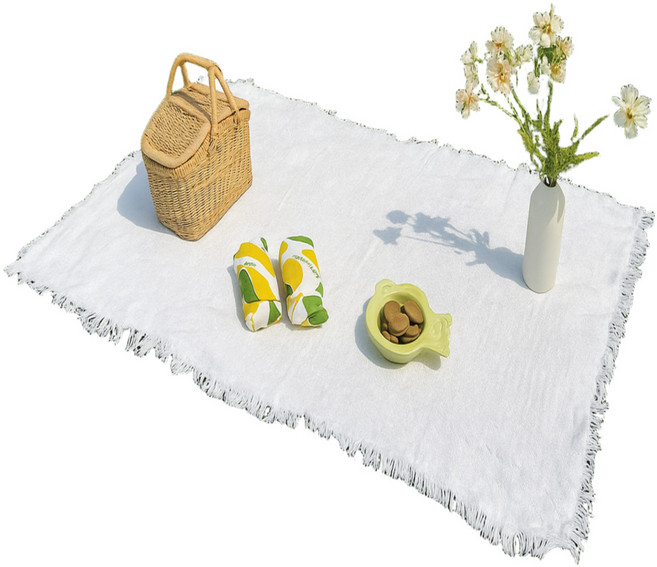 희비키 유럽감성 피크닉 화이트 천 돗자리