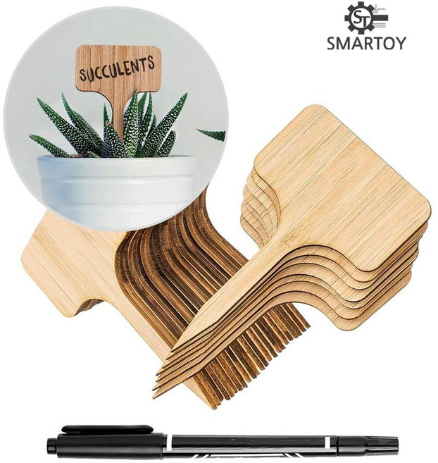 스마토이 뱀부 대나무 식물라벨 화분픽 네임픽 30매입, 대나무네임픽_30매입, 1세트