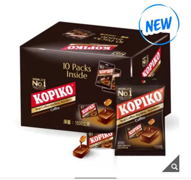 KOPIKO 咖啡糖 1500公克, 1個, 箱（下單）10,包下單按1