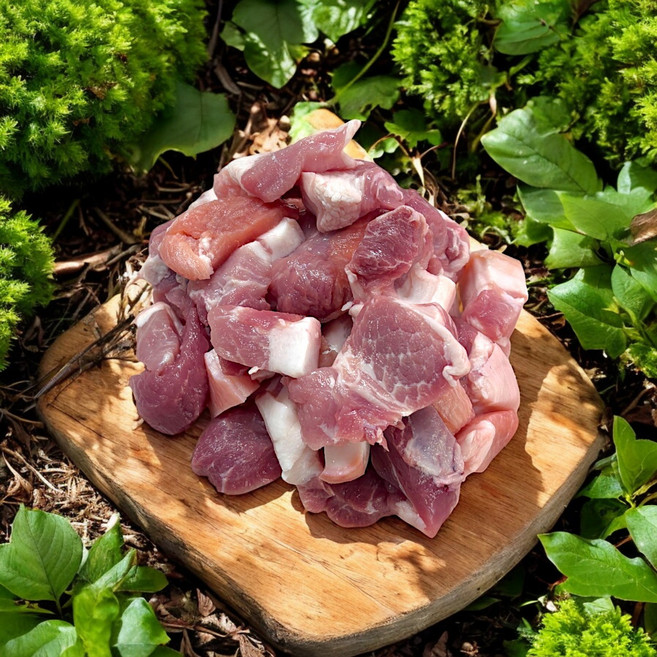 [수림] 한돈 제주산 신선 돼지고기 찌개용 (냉장), 2개, 500g