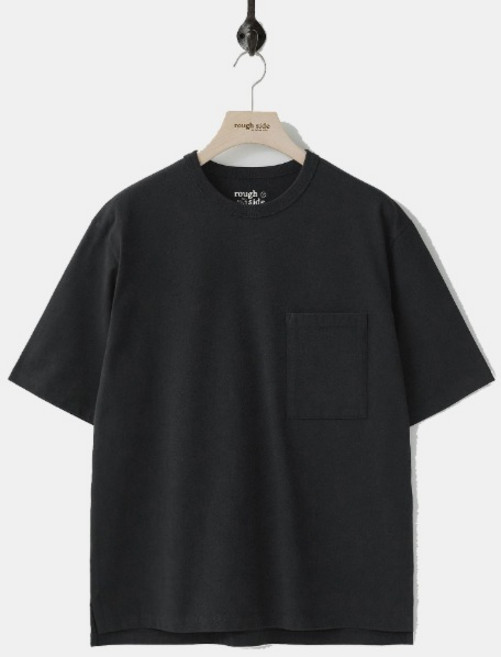 [러프사이드]ROUGH SIDE_[시그니처] 프라이머리 하프 슬리브 블랙