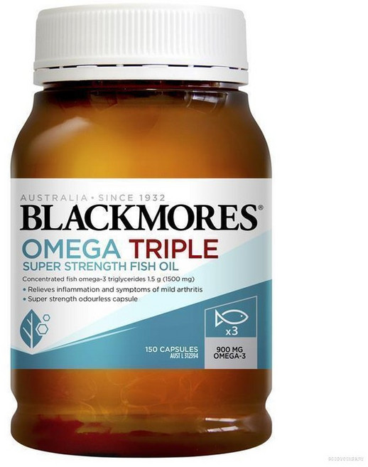 Blackmores 블랙모어스 오메가 트리플 스트렝스 피시오일 150캡슐, one option, 1개, 150정