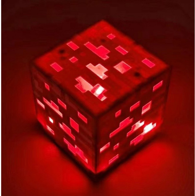 마인크래프트 졸업생 사진 졸업 BJ 게이머 소품 무드등, 레드스톤