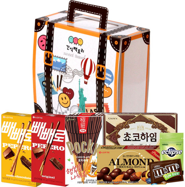 [간식대장]"빼빼로데이 선물" 부담없는 빼빼로데이 선물 빼빼로 캐리어 빼빼로 초코필드 포키 초코하임 아몬드볼 엠앤엠즈 이클립스, 단품세트, 1개