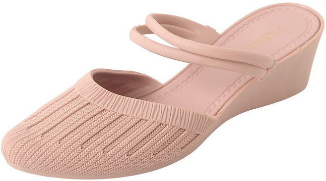 스토리원 여성 여름 투웨이 웨지 아쿠아 뮬 슬리퍼 샌들 SH-SA715