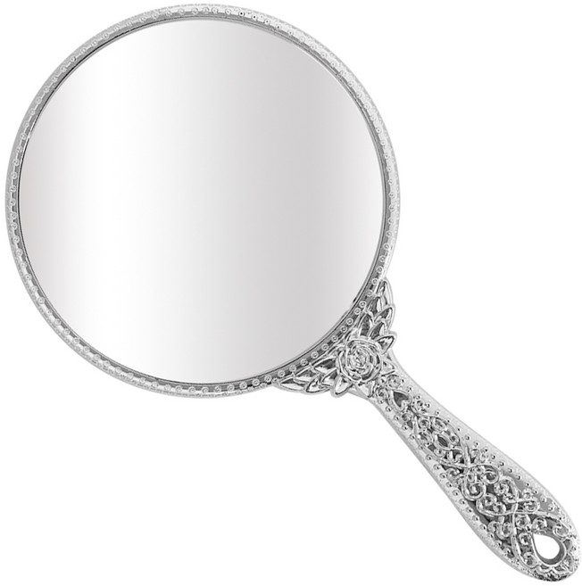 세븐 GS공주경 원형(대) 화장 손거울 메이크업 휴대용, 1개