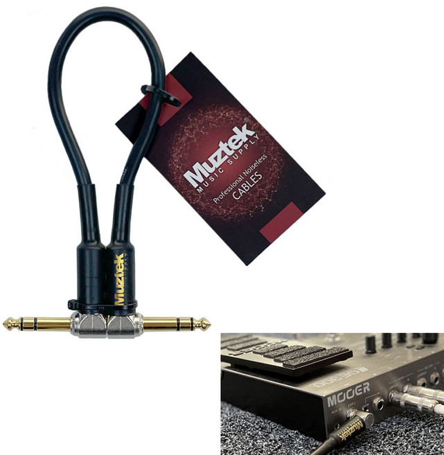 Muztek TRS Stereo 패치케이블 이펙터케이블 30cm MTRS-30 RR, 1개