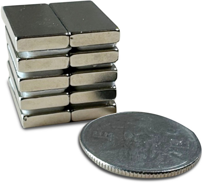 20*10*3 네오디움 사각자석 NS 지름 20mm x 10mm x 3mm [니즈], 10개