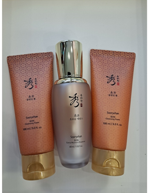 엘지생활건강 수려한 본 초보습 에센스 45ml+수려한 본 폼크린싱 여행용 100ml*2(증정), 1개, 45g