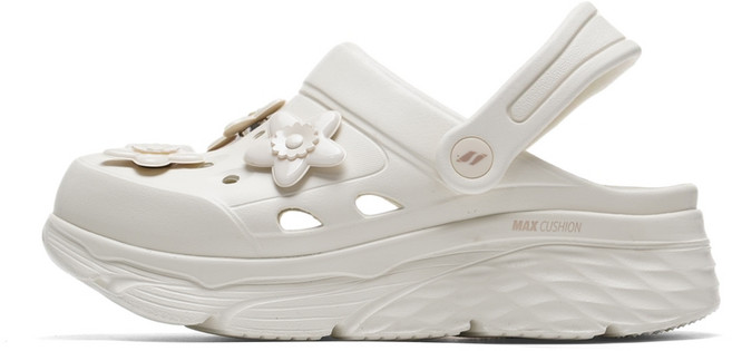 스케쳐스 여성용 여름 맥스 쿠셔닝 포미스 슬리퍼 111675-OFW