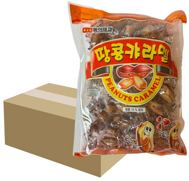 동아제과 땅콩캬라멜, 270g, 10개