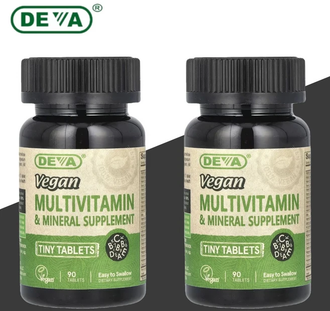 Deva Vegan Multivitamin Mineral Supplement 90정 2개 - 쿠팡