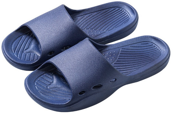 투데이리빙 미끄럼 방지 욕실 슬리퍼 미끄럼 방지 욕실화 물빠짐 통기 구멍 실내화 볼넓은 도톰 폭신한 화장실 신발 2cm 키높이 효과, 1개, R98766C(블루