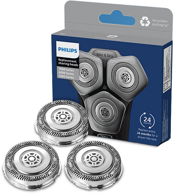 필립스 SkinIQ S7000 S5000 교체용 면도날, SH71/51, 1개