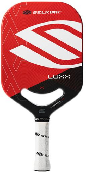 플레이피클볼 셀커크 LUXX 컨트롤 에어 에픽 프리미엄 카본파이버 피클볼 패들, 레드, 1개