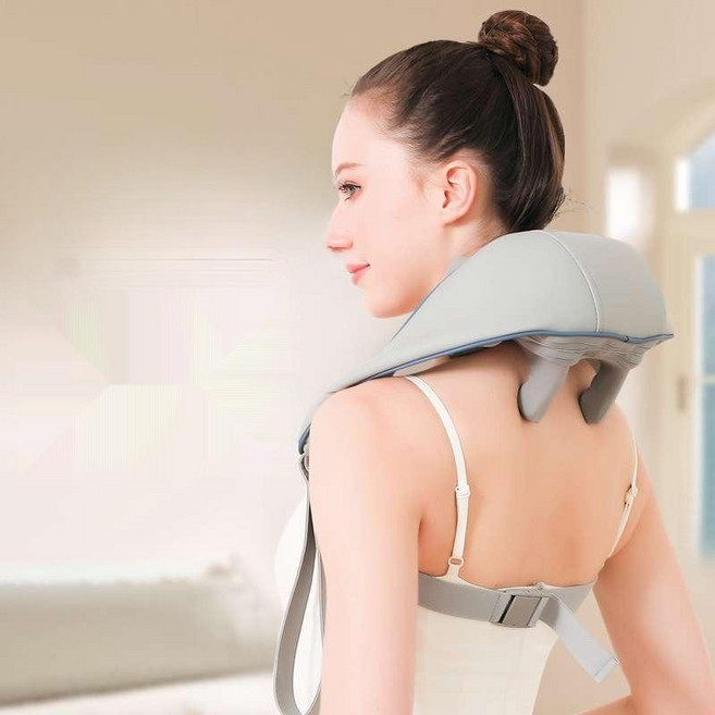 목어깨마사지기 진동 충전 안마기 온열기능 효도선물 전신스트레칭 40대여성 조절 1개 주무르기 손목, 1, 그레이