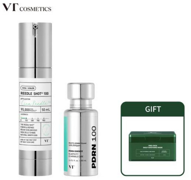 [브이티] VT 리들샷 100 50ml + PDRN 에센스 100 30ml + 프로 시카 데일리수딩마스크 30매, 1개, 80ml