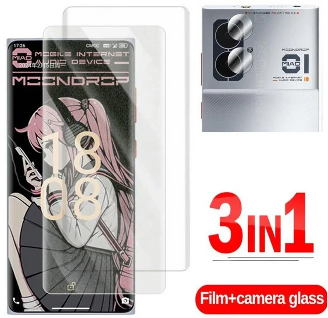 호환 MOONDROP MIAD 01 6.7 MD-PH-001 유압 HD 소프트 하이드로겔 필름 전체 보호 화면 커버, 01 MIAD 01, 01 2front Film 1lens