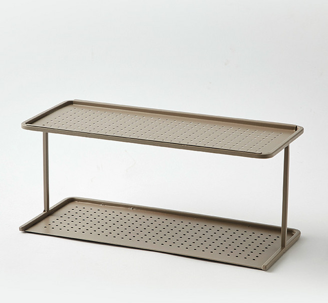 한샘 SOK 마일드 양념통 선반 정리대 2단 모카, 상세 설명 참조, 1개