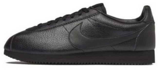 나이키 클래식 코르테즈 레더 트리플 블랙