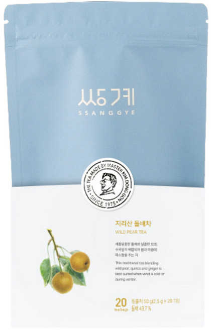 쌍계명차 지리산 돌배차, 2.5g, 20개입, 1개