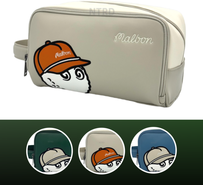 말본 골프 가방 시그니처 파우치 백, 1개, 02.베이지