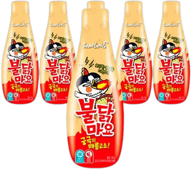 삼양 불닭마요 소스, 6개, 200g