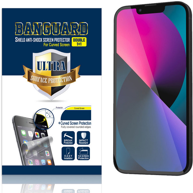 닥터가드 뱅가드 아이폰13 13pro 풀커버 방탄필름 2매