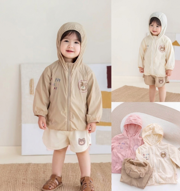 兒童連帽防曬外套 薄款透氣 適合春夏穿搭