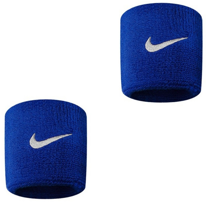 나이키 스우시 리스트 손목밴드, 블루, 1개