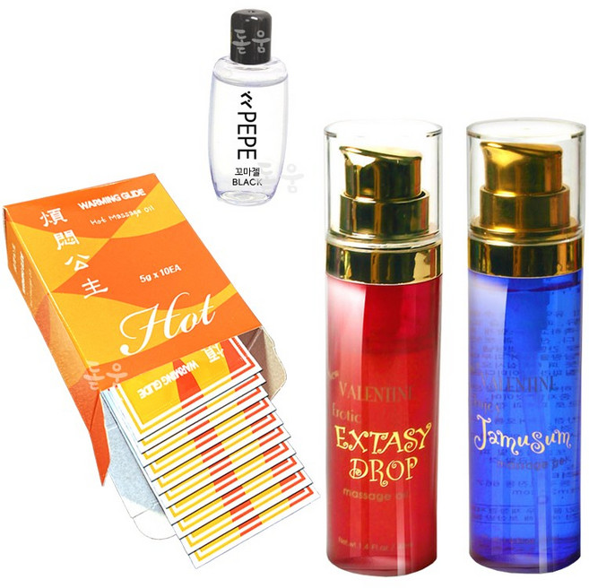 젤타입오일 번민공주 핫젤 마사지오일 5g 10개 + 핫 마사지젤 40ml + 자무섬 40ml + 꼬마젤 페페 블랙 18g 마사지젤, 1개