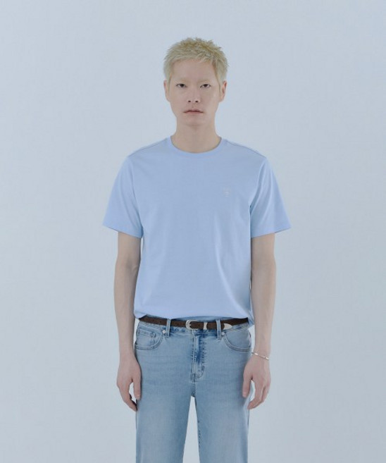 GUESS 5color 유니 미니 무테 삼각 반팔티셔츠 NQ2K5923