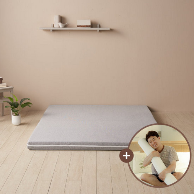 [무료배송]라누베 프리미엄 토퍼 매트리스(8cm/Q) ★바디필로우증정★[불만족시 100％환불], 텐셀그레이