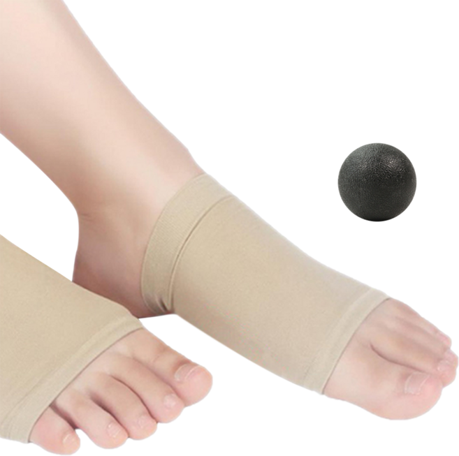 유큐어 주상골 압박 아치패드 깔창 스킨색 2p, 1세트