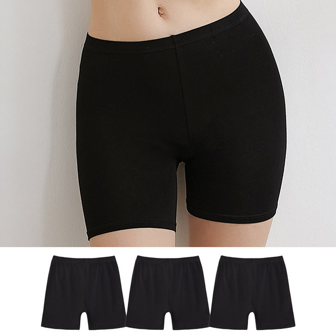 토리모 여성용 3부 면 속바지 3장 프리 빅사이즈 85~105 편한 속바지