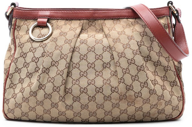 구찌 중고 2016-2025 GG 캔버스 수키 크로스 백