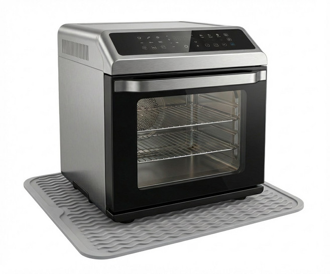 메종메나제 에어프라이어 열차단 실리콘 매트, 1개, 그레이 대형