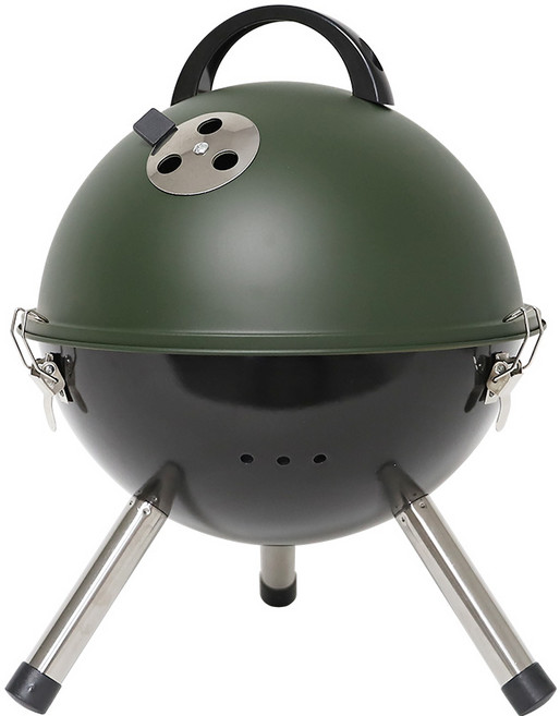 [새상품/박스훼손] 캠핑몽 에그볼 바베큐그릴 야외 고기 화로대 캠핑 휴대용 숯불 원형 카고, 1개