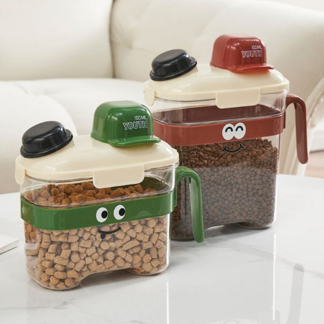 땡스스토리 BPA Free 반려동물 다용도 보관통, 1개