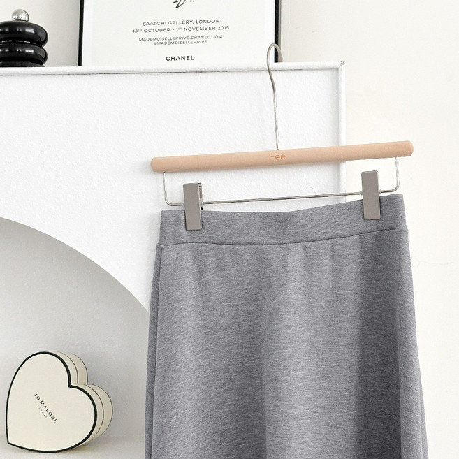 太空棉厚挺垂墜大傘擺長裙 鬆緊素色長裙 半身裙 黑色長裙 高腰 顯瘦 小個子 裙子 a字裙