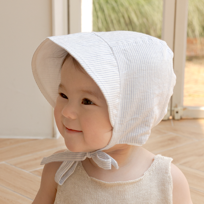 메르베 리버서블 유아 와이드 썬 햇 보넷 봄 여름 햇빛가리개 사계절 모자