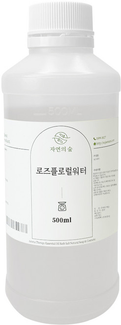 자연의숲 로즈워터 (천연 화장품 원료), 1개, 500ml