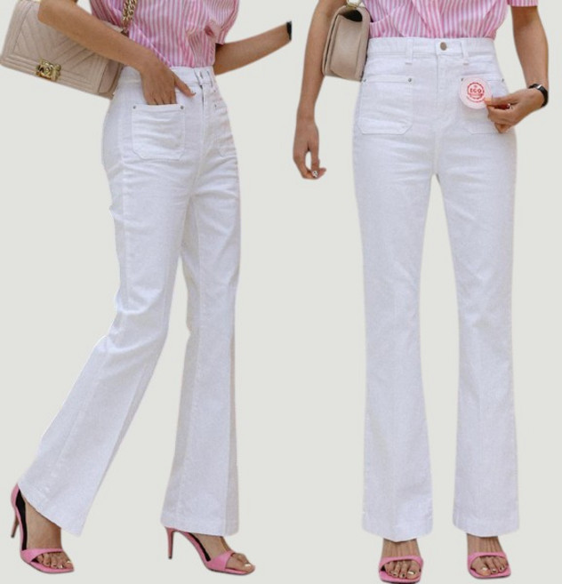 [제이엠스타일] 국산!! S~XL 여성 여름 시원한 좋은면 부츠컷 앞포켓 썸머 쿨 스판 면바지 여자 빅사이즈 팬츠 허리 밴딩 블랙 화이트 검정 아이보리 키작녀 키큰녀